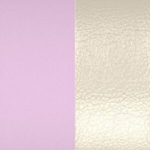 Simili cuir pour boucles d'oreilles 20 mm, Magnolia/ Blanc nacré - Les Georgettes