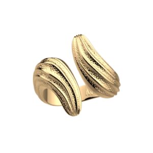 Bague Rive Droite, métal doré - Les Georgettes