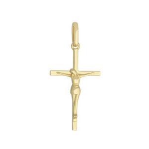 Pendentif plaqué or Crucifix 25 x 16 mm