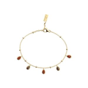 Bracelet Cristal, métal doré - Les Cadettes