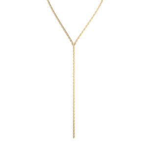 Collier cravate Radiosa, acier doré - Les Cadettes