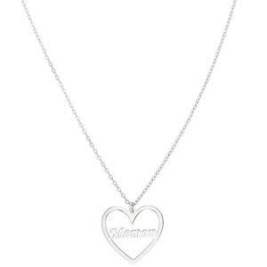 Collier coeur "Maman", Argent