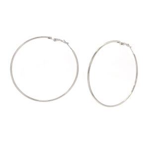 Créoles acier, fil 1.5 mm, Ø 55 mm