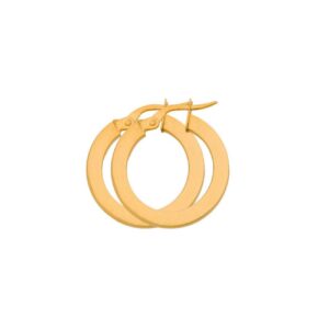 Créoles Or jaune, Fil carré 1,5 mm, Ø 8 mm