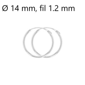 Or blanc 750/000, Fil 1,2 mm Ø14 mm