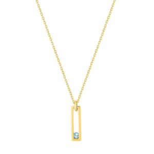 Collier Or jaune et Topaze