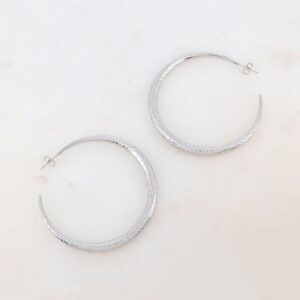 Boucles d'oreilles créoles acier Ø 6 cm - IKITA