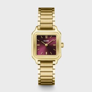 Gracieuse Petite Watch Steel, Dark Cherry, Gold Colour, Cluse