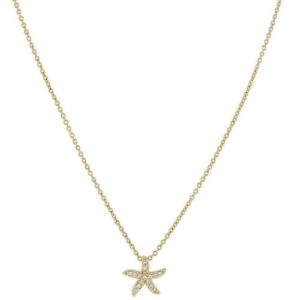 Collier etoile de mer plaqué or, Anamila