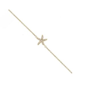 Bracelet étoile de mer plaqué or, Anamila