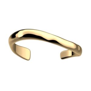 Bracelet jonc pure organique, métal doré - Les Georgettes