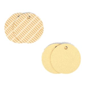 Simili cuir rond pour boucles d'oreilles 20 mm, Tartine / Beurre Salé - Les Georgettes