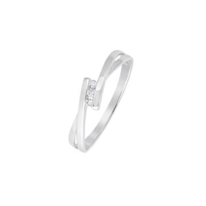 Bague Or blanc etTrilogy diamants