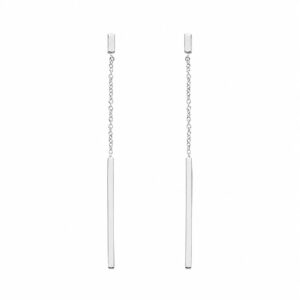Boucles d'oreilles Argent, barrettes pendantes 6.2 cm