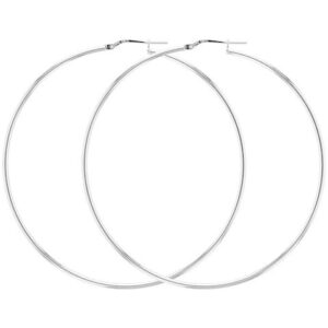 Créoles argent, fil rond 1.5 mm, Ø 60 mm