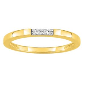 Bague plaqué or et zirconiums