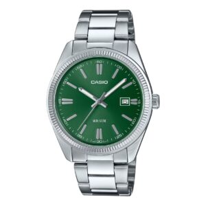 Montre mixte acier Ø 38.5 mm Verte, Casio