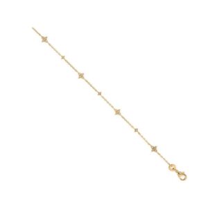 Bracelet Plaqué or étoile, zirconiums, Anamila