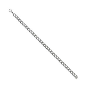 Collier homme acier, maille gourmette 6 mm, Harvey Stone