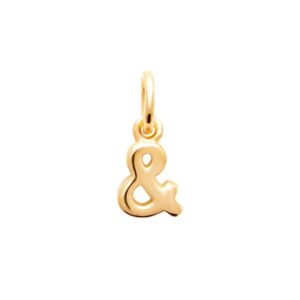 Pendentif Plaqué or "Esperluette" 5 x 8 mm