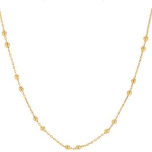 Chaine boules Ø 2 mm, plaqué or, 42 cm - ANAMILA