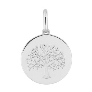 Médaille argent Ø 15 mm, Arbre de Vie