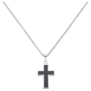Collier acier, Croix acier et carbone