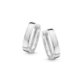 Créoles argent 2.8 mm, Carrées 13 x 15 mm, Naiomy