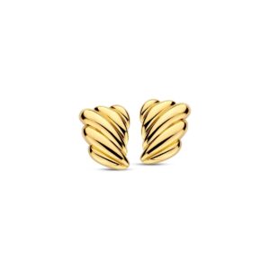 Boucles d'oreilles argent doré 12 x 8 mm