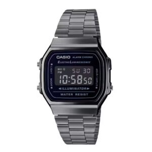 Montre mixte Gun Metal 36 mm, Vintage, Casio