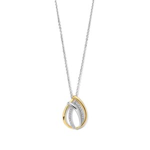 Collier Argent et Dorure, Zirconiums, Naiomy