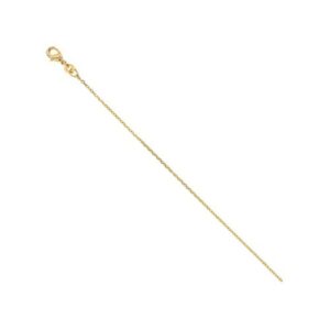 Chaine plaqué or, maille forçat 1.3 mm, 50 cm