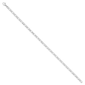 Collier homme acier, maille alternée 1/1, 3.8 mm, Harvey Stone
