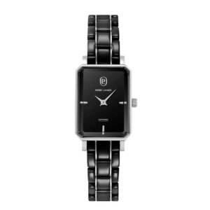 Montre femme "Ariane" 21 x 28 mm, Céramique et acier, Pierre Lannier