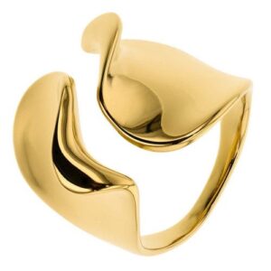 Bague acier doré ouverte 20 mm, Müse